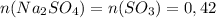 n(Na_2SO_4)=n(SO_3)=0,42