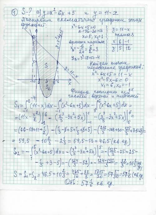 Обчислення площ плоских фігур.