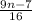 \frac{9n - 7}{16}