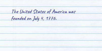 When were the united states of America founded?