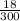 \frac{18}{300}