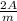 \frac{2A}{m}