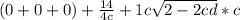 (0+0+0)+\frac{14}{4c}+1c\sqrt{2-2cd}*c