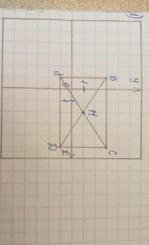 Дано координати трьох вершин прямокутника ABCD A(-1;-1;) B(-1;30 D (5;-1) 1) накресліть цей прямокут