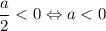 \dfrac{a}{2}