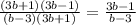 \frac{(3b+1)(3b-1)}{(b-3)(3b+1)}=\frac{3b-1}{b-3}