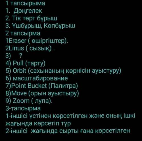 Информатика 1 бжб 4 токсан 7 сынып