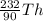 \frac{232}{90}Th