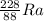 \frac{228}{88}Ra