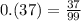 0.(37) = \frac{37}{99}