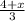 \frac{4+x}{3}