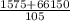 \frac{1575+66150}{105}