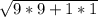 \sqrt{9*9+1*1}