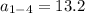 a_{1-4} = 13.2