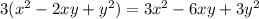 3( {x}^{2} - 2xy + {y}^{2} ) = 3 {x}^{2} - 6xy + 3 {y}^{2}