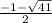 \frac{-1-\sqrt{41} }{2}