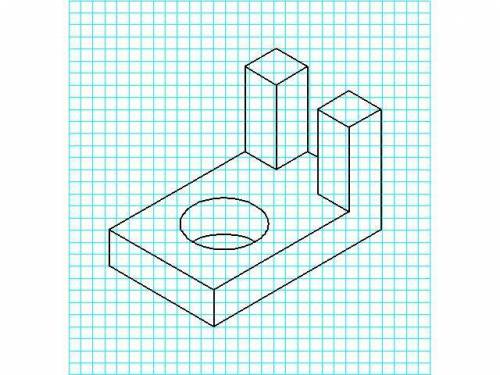 Черчение начертить это в изометрии❤️заранее