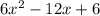 6x^{2} -12x+6