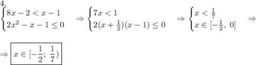 4.\\\begin{cases}8x-2