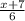 \frac{x+7}{6}