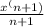 \frac{x^(n + 1)}{n + 1}