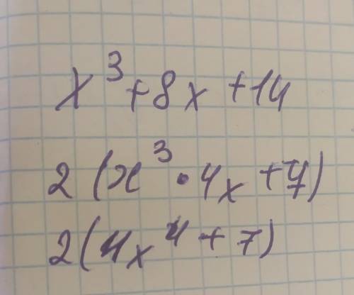 Якого найменшого значення і при якому значенні змінної набуває вираз х^3+8х+14