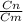 \frac{Cn}{Cm}