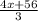 \frac{4x+56}{3}