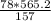 \frac{78*565.2}{157}