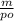 \frac{m}{po}