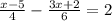 \frac{x-5}{4} -\frac{3x+2}{6} =2