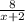 \frac{8}{x+2}