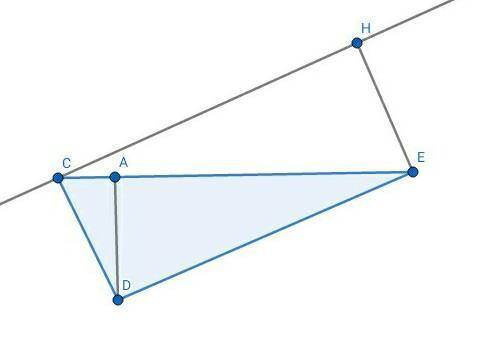 7 класс. В треугольнике CDE известно, что ∠E = 30°, CE = 20 см, DE= 16 см.Через вершину C параллельн