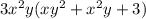 3x^{2} y (xy^{2} +x^{2} y +3)