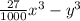 \frac{27}{1000} {x}^{3} - {y}^{3}