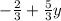 -\frac{2}{3}+ \frac{5}{3} y