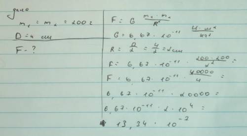 Чому дорівнює сила гравітаційної взаємодії між двома однаковими більярдними кульками в момент зіткне
