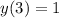 y(3)=1