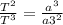 \frac{T^2}{T^3} = \frac{a^3}{a3^2}