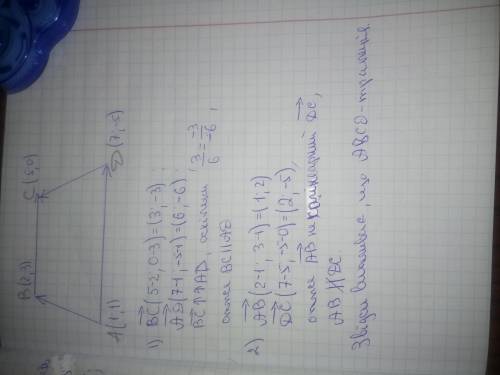 . Вершини чотирикутника знаходяться в точках А(1; 1), В(2; 3), С(5; 0), D(7; -5). Довести, що фігура