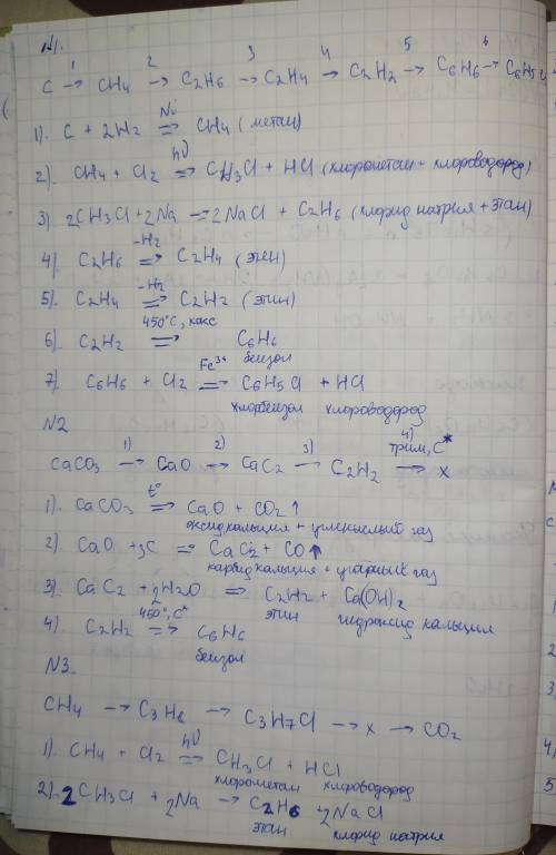 Напишите уравнения реакций, с которых можно осуществить превращения. Назовите получившиеся вещества.