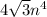 4 \sqrt{3} n {}^{4}