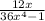 \frac{12x}{36x^4-1}