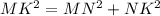 MK^2=MN^2+NK^2