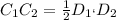 C_{1}C_{2} =\frac{1}{2} D_{1`}D_{2}