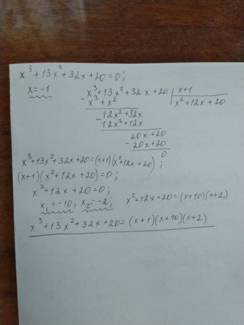 X³+13x²+32x+20factorise​