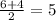 \frac{6+4}{2} =5