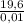 \frac{19,6}{0,01}