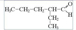 Структурная формула 2 этилпентаналь