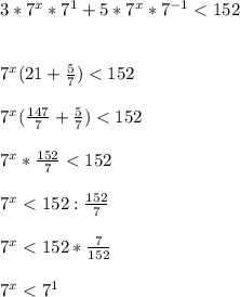 3*7^{x}* 7^{1} +5*7^{x} *7^{-1}